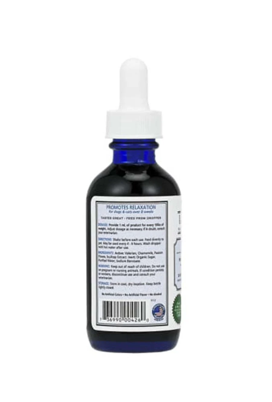 Richard’s Organics Pet Calm, Bottle with Dropper – Natural Cat and Dog Anxiety Relief – 100% Natural Pet Stress Relief – Drug-Free Calming Drops, Settles Nerves and Reduces Hyperactivity - Image 3