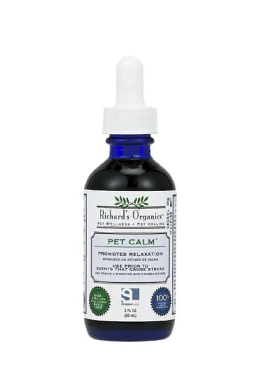Richard’s Organics Pet Calm, Bottle with Dropper – Natural Cat and Dog Anxiety Relief – 100% Natural Pet Stress Relief – Drug-Free Calming Drops, Settles Nerves and Reduces Hyperactivity - Image 4
