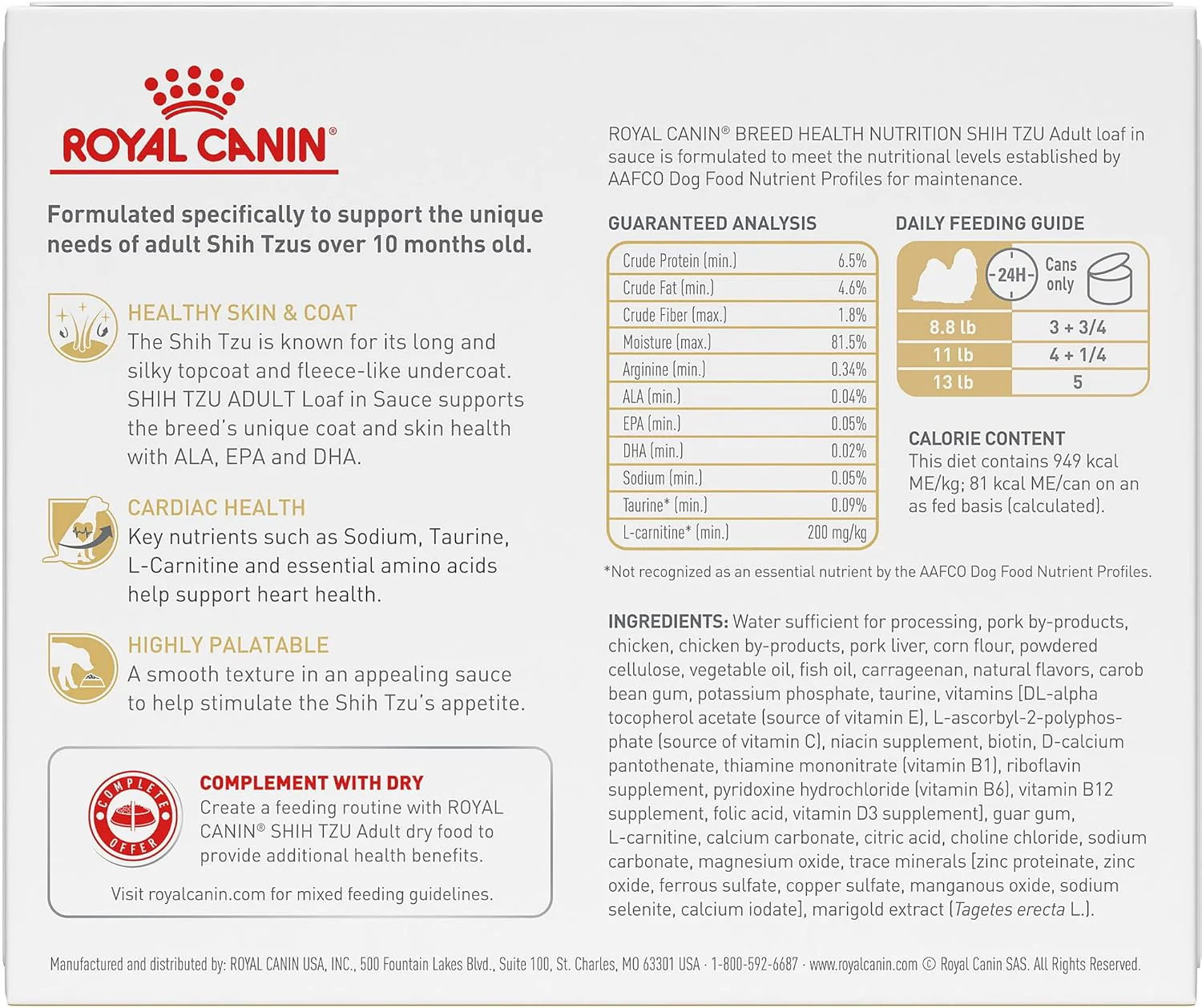 Royal Canin Shih Tzu Adult Breed Specific Wet Dog Food - Image 5