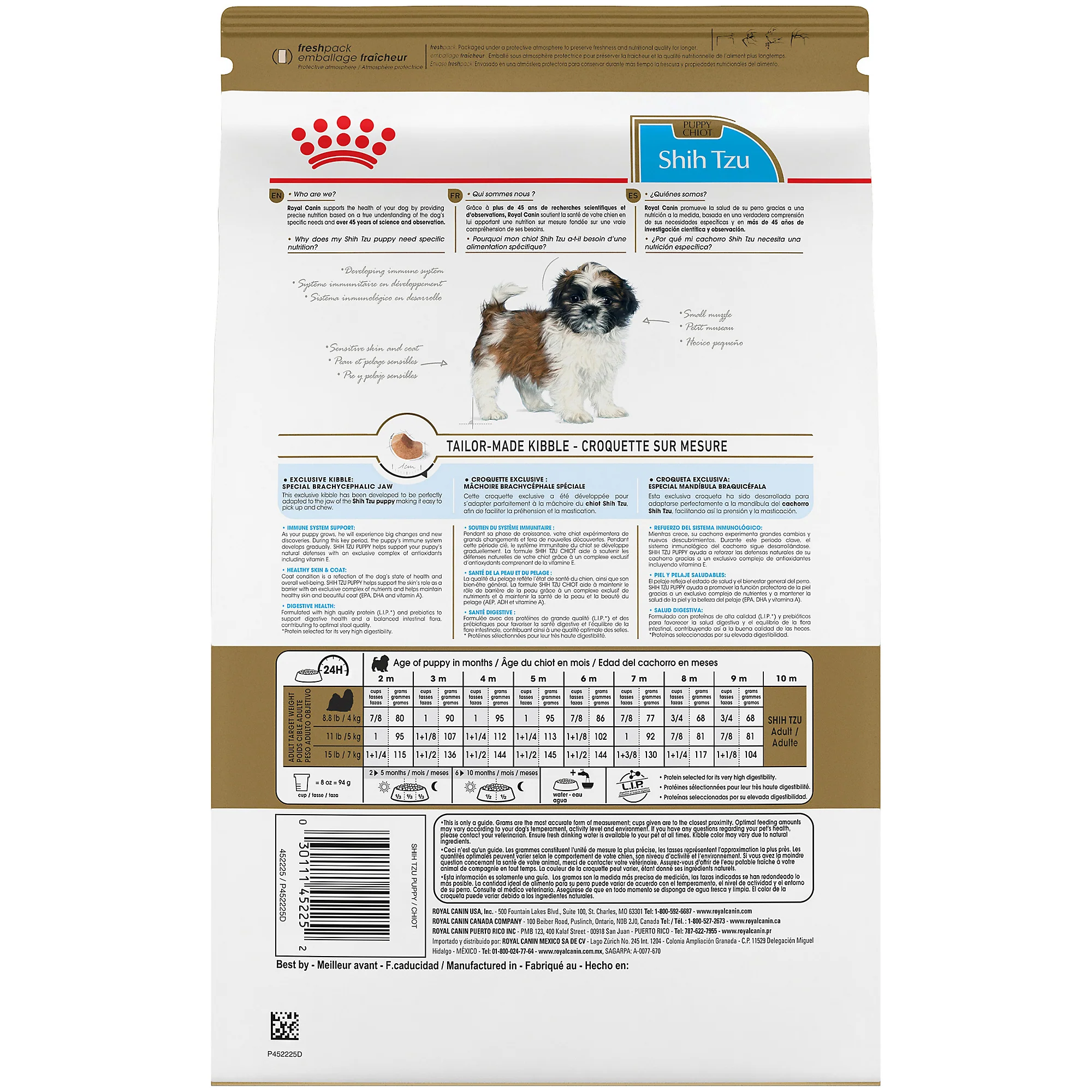 Royal Canin® Breed Health Nutrition® Shih Tzu Puppy Dry Dog Food - Image 3
