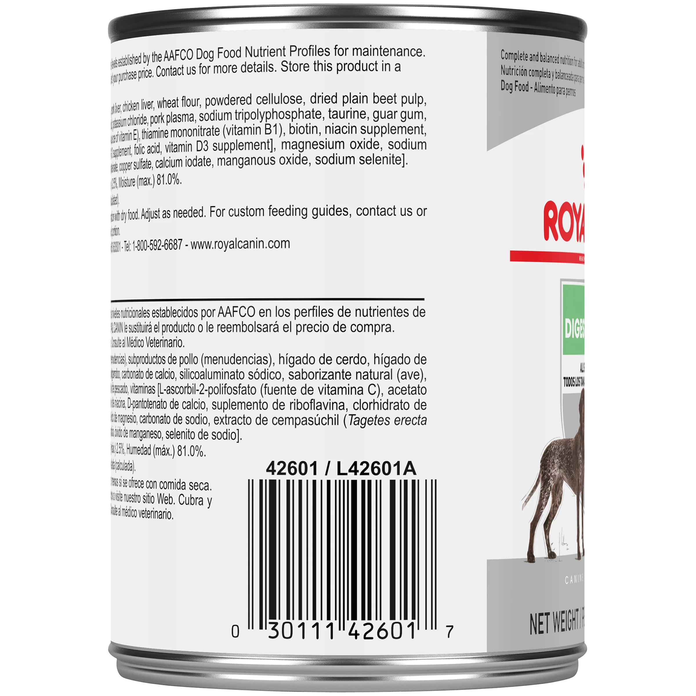 Royal Canin® Canine Care Nutrition™ Digestive Care Loaf in Sauce Canned Dog Food - Image 2
