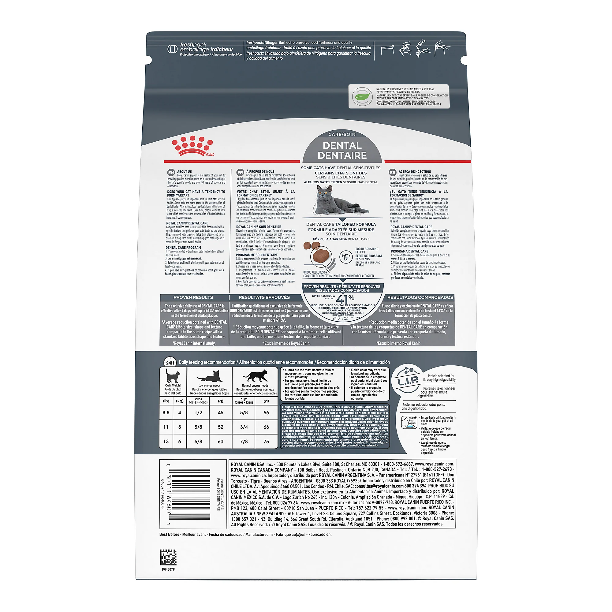 Royal Canin Feline Care Nutrition Dental Care Dry Cat Food - Image 3