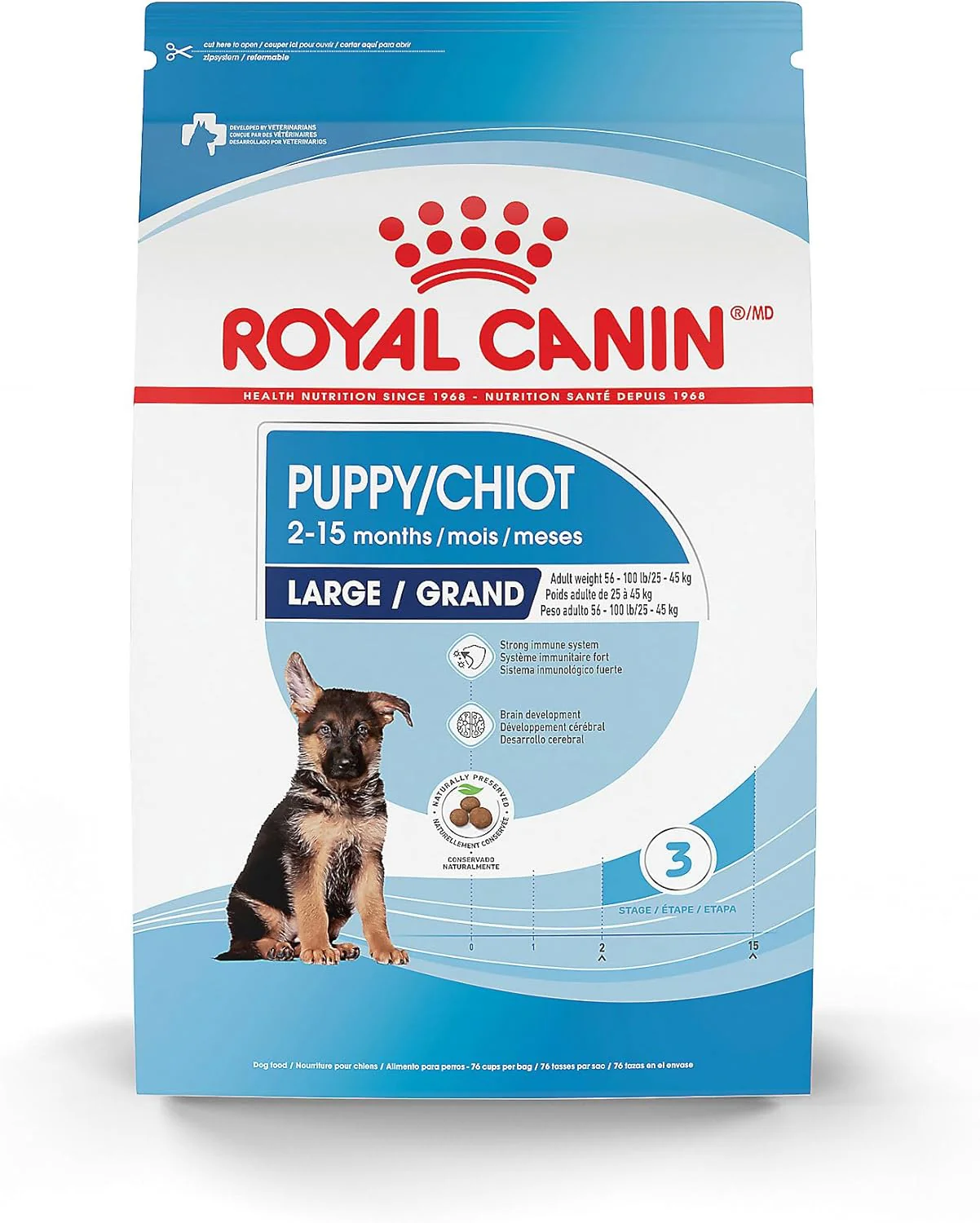 Royal Canin Size Health Nutrition Dry Large Breed Puppy Food, Supports Brain Development, Immune Support and Digestive Health - Image 14