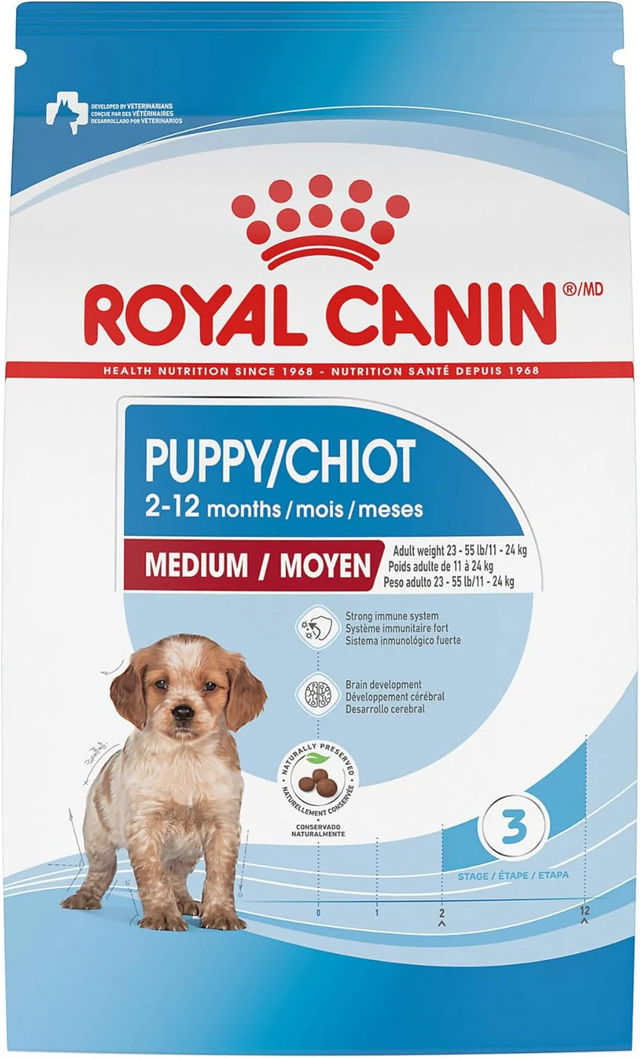 Royal Canin Size Health Nutrition Medium Breed Dry Puppy Food, Supports Brain Development, Immune Support and Digestive Health - Image 8