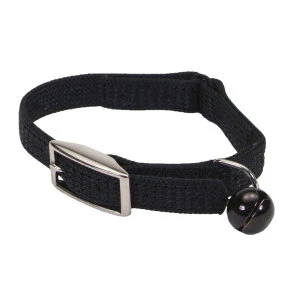Sassy Snag-Proof Nylon Cat Safety Collar Black - Image 3