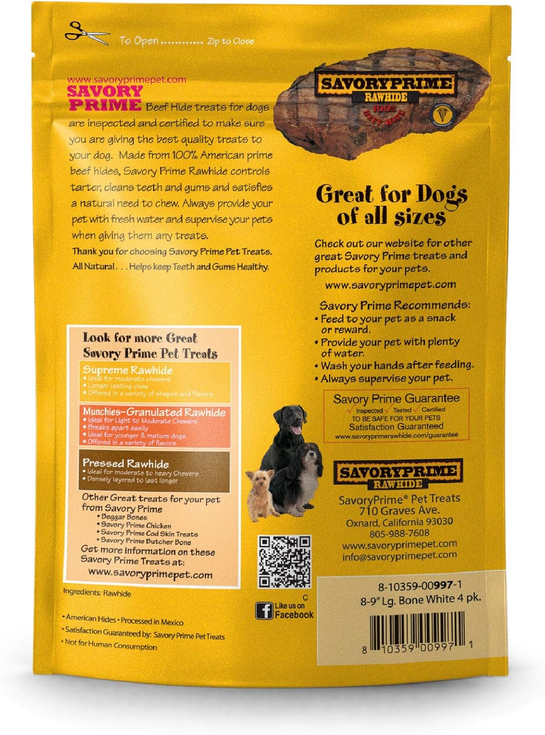 Savory Prime Large Bone Value Pack(9 in), White - Image 2
