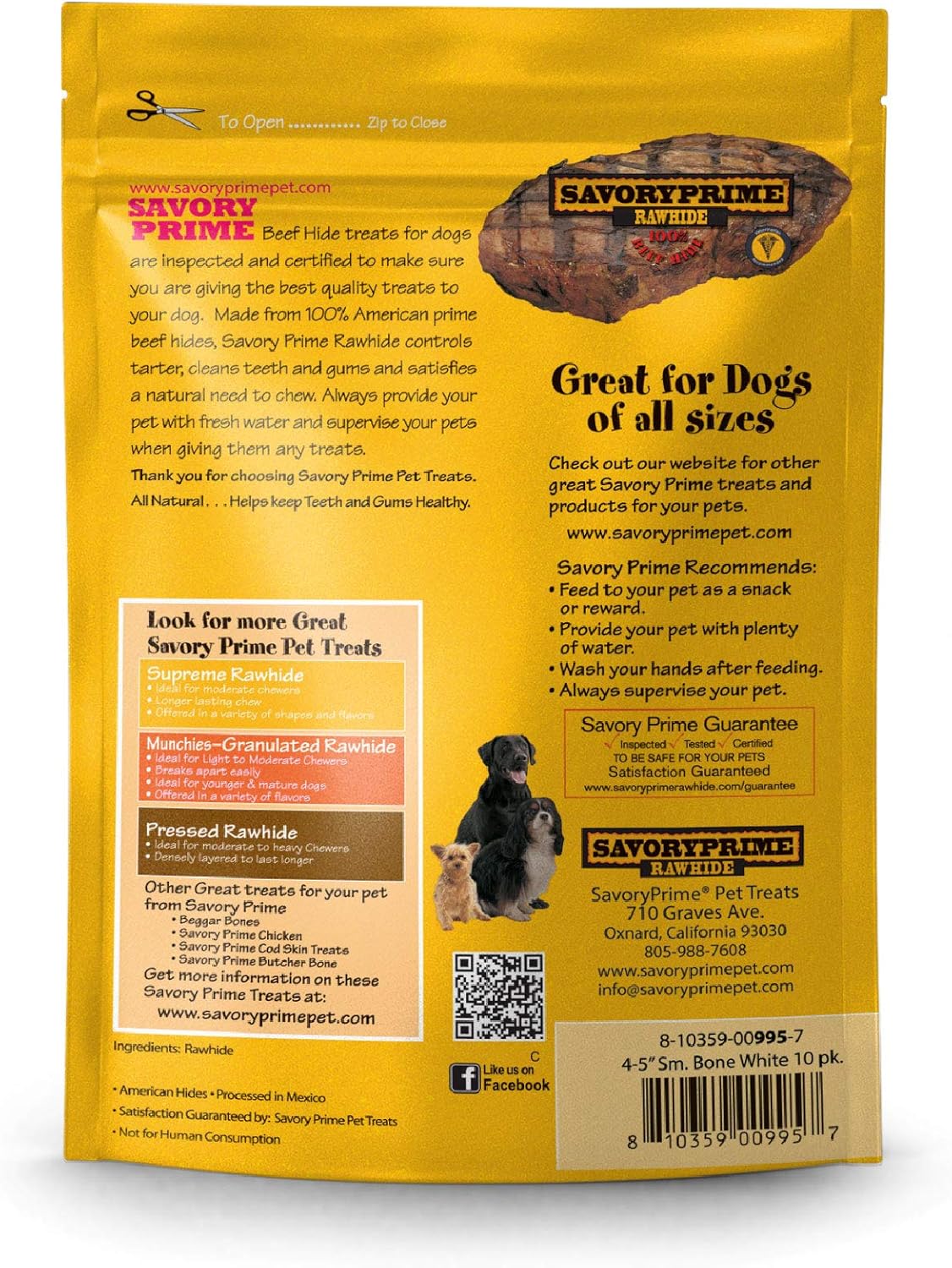 Savory Prime Small Bone Value Pack(5 in), White - Image 2