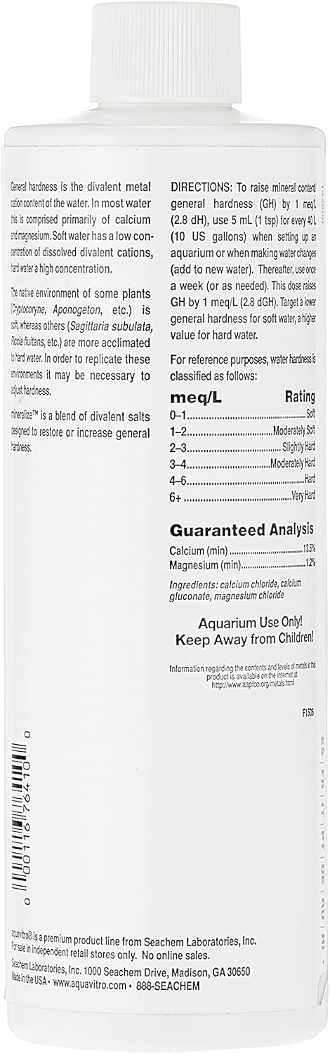 Seachem Laboratories Asm7641 Aquavitro Mineralize For Plants Growth, 11.8-Ounce - Image 2