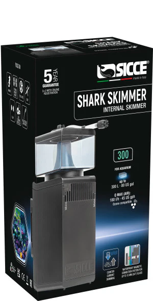 Sicce Shark Nano Protein Skimmer 150 up to 40 Gallon Saltwater Aquariums | Ultra Quiet Pump, Adjustable, Compact, Small Aquarium Marine Reef Tank - Image 7