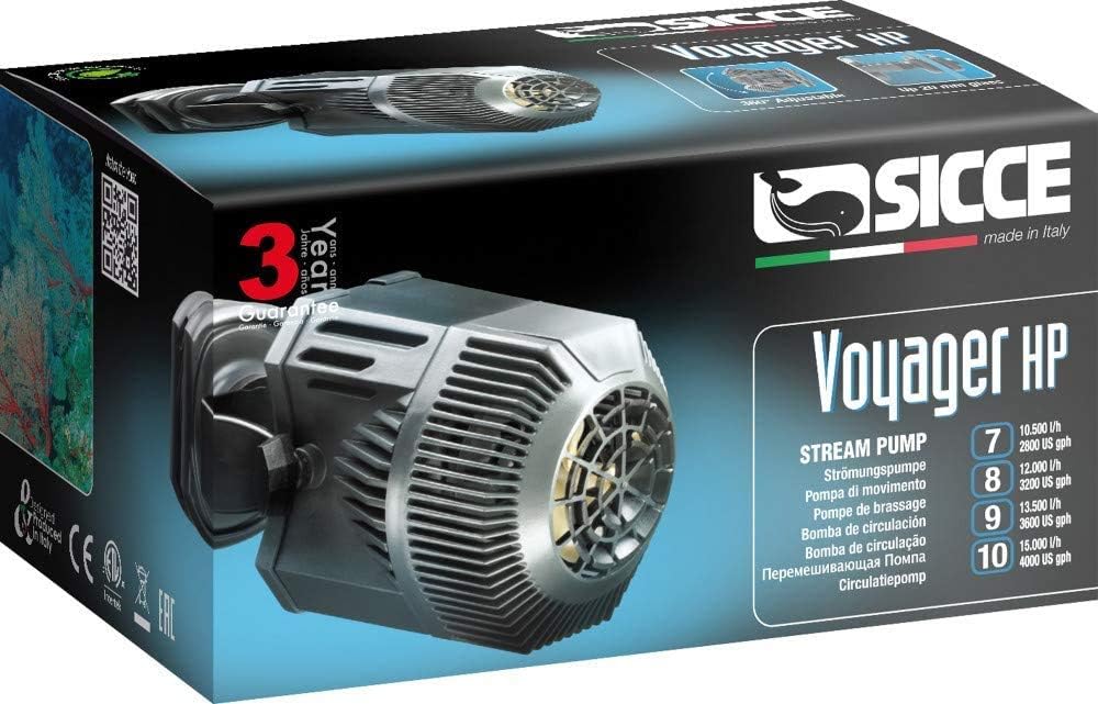 SICCE Voyager HP 8 Stream Pump - freshwater and saltwater application, for submerged use|3200 GPH - Image 2