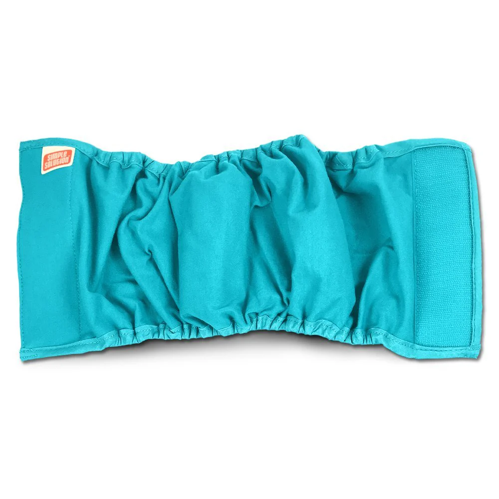 Simple Solution Absorbent Male Wraps with Leak Proof Fit | Excitable Urination, Incontinence,1 Reusable Dog Diaper Per Pack,Whites & Tans - Image 11
