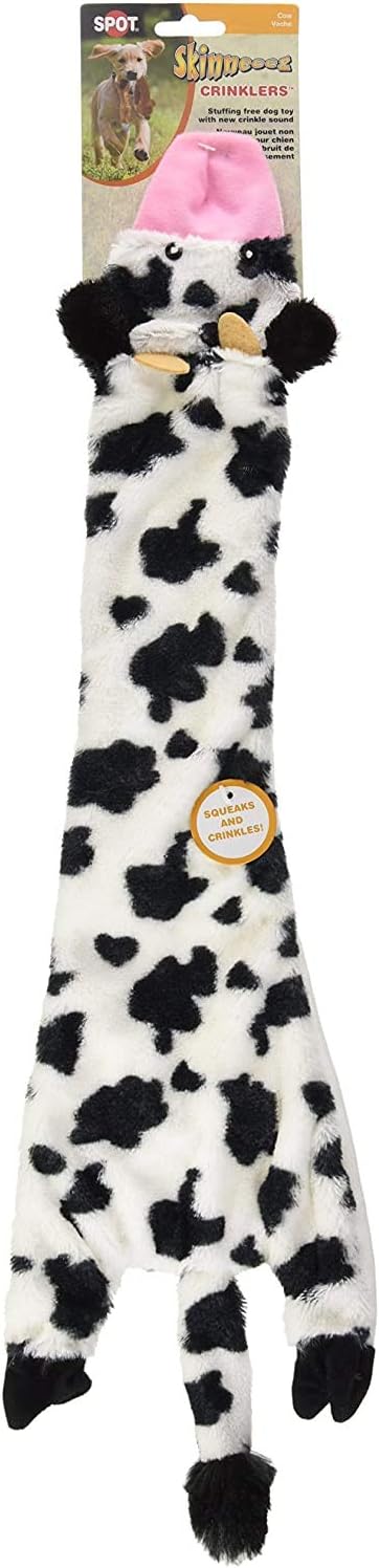 SKINNEEEZ CRINKLER COW DOG TOY - Image 2