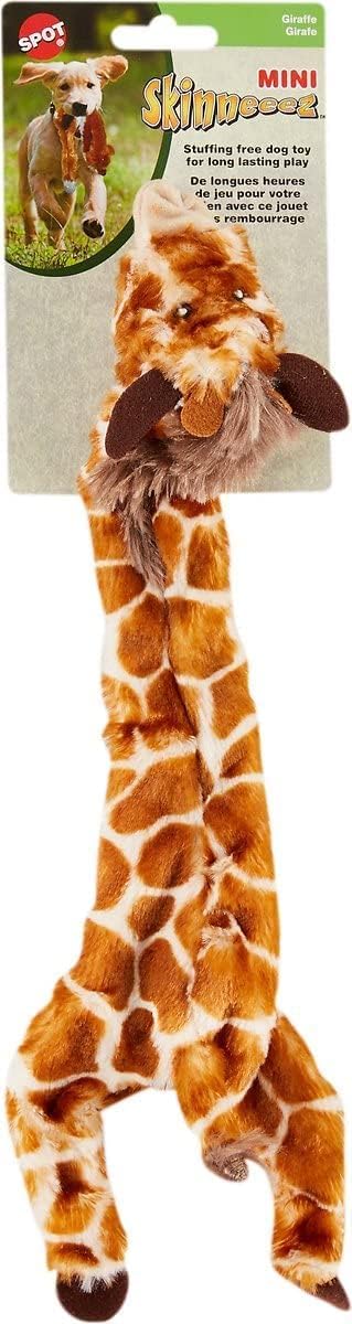 Skinneeez Giraffe Stuffless Dog Toy, Plush with Squeaker and Crinkle, Interactive Tug Toy for Mini and Small Dogs - Image 3