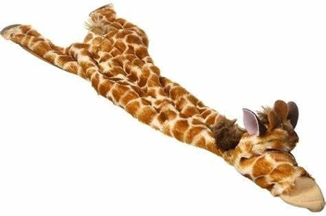 Skinneeez Giraffe Stuffless Dog Toy, Plush with Squeaker and Crinkle, Interactive Tug Toy for Mini and Small Dogs - Image 4
