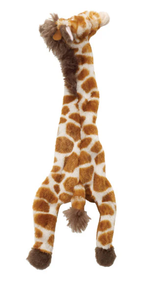 Skinneeez Giraffe Stuffless Dog Toy, Plush with Squeaker and Crinkle, Interactive Tug Toy for Mini and Small Dogs - Image 6