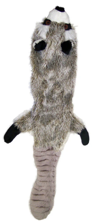 Skinneeez Multicolored Raccoon Dog Toy Small Plush - Image 8