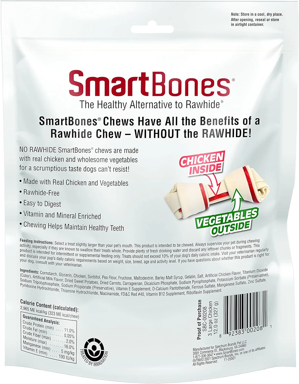 SmartBones Large Chews, Treat Your Dog to a Rawhide-Free Chew Made with Real Meat and Vegetables - Image 2