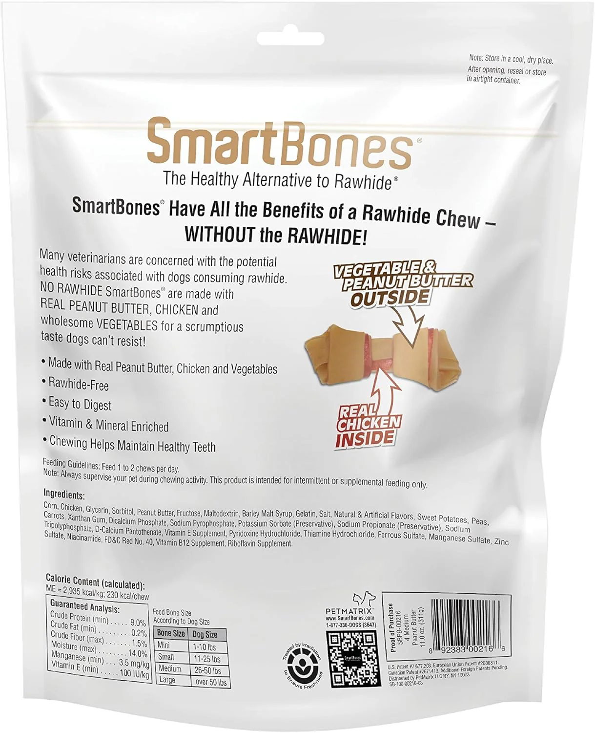 SmartBones Medium Chews With Real Peanut - Image 2