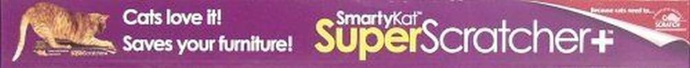 SmartyKat Super Scratcher+ Corrugated Cat Scratcher, Catnip Infusion Technology - Brown, Double Wide - Image 4