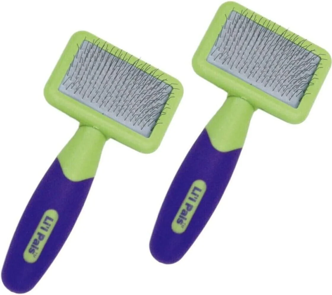 Coastal Pet Li'l Pals Dog Slicker Brush with Coated Tips - Dog Grooming Brush for Small Breeds & Puppies - One Size - Image 3