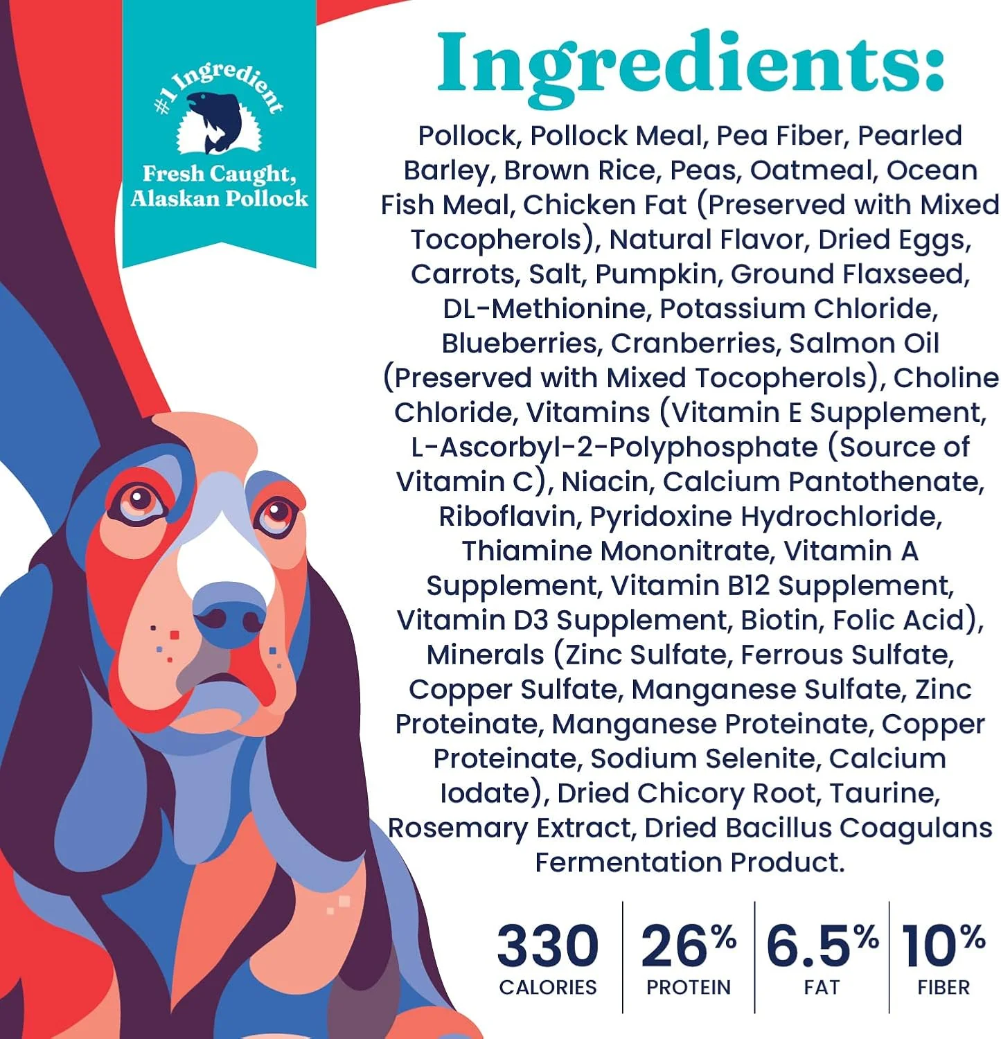 Solid Gold Healthy Weight Management Dry Dog Food for Adult & Senior Dogs - With Pollock, Whole Grain & Probiotics for Gut Health & Digestion Support - Dry Dog Food for Weight Management Support 24-lb - Image 4