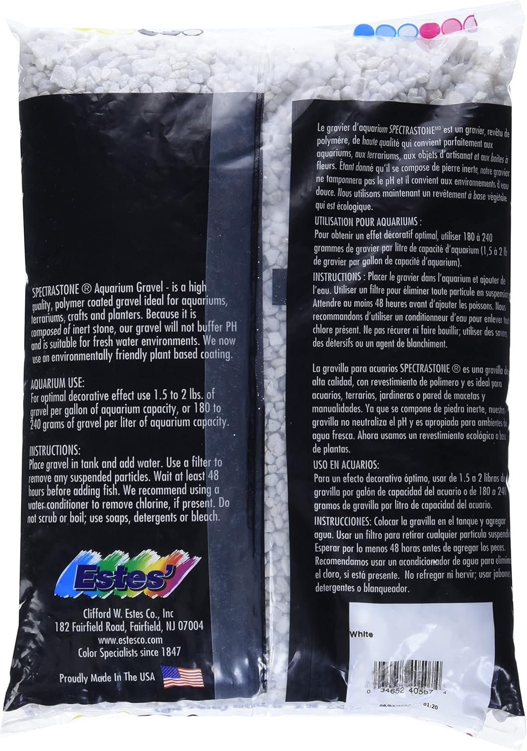 Spectrastone Special White Aquarium Gravel for Freshwater Aquariums, 5-Pound Bag - Image 5