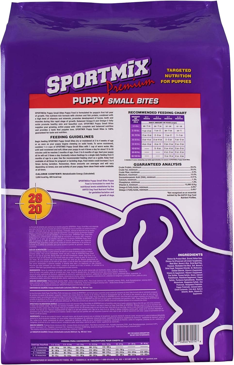 Sportmix Puppy Small Bites Dry Puppy Food, 33 Lb. - Image 2
