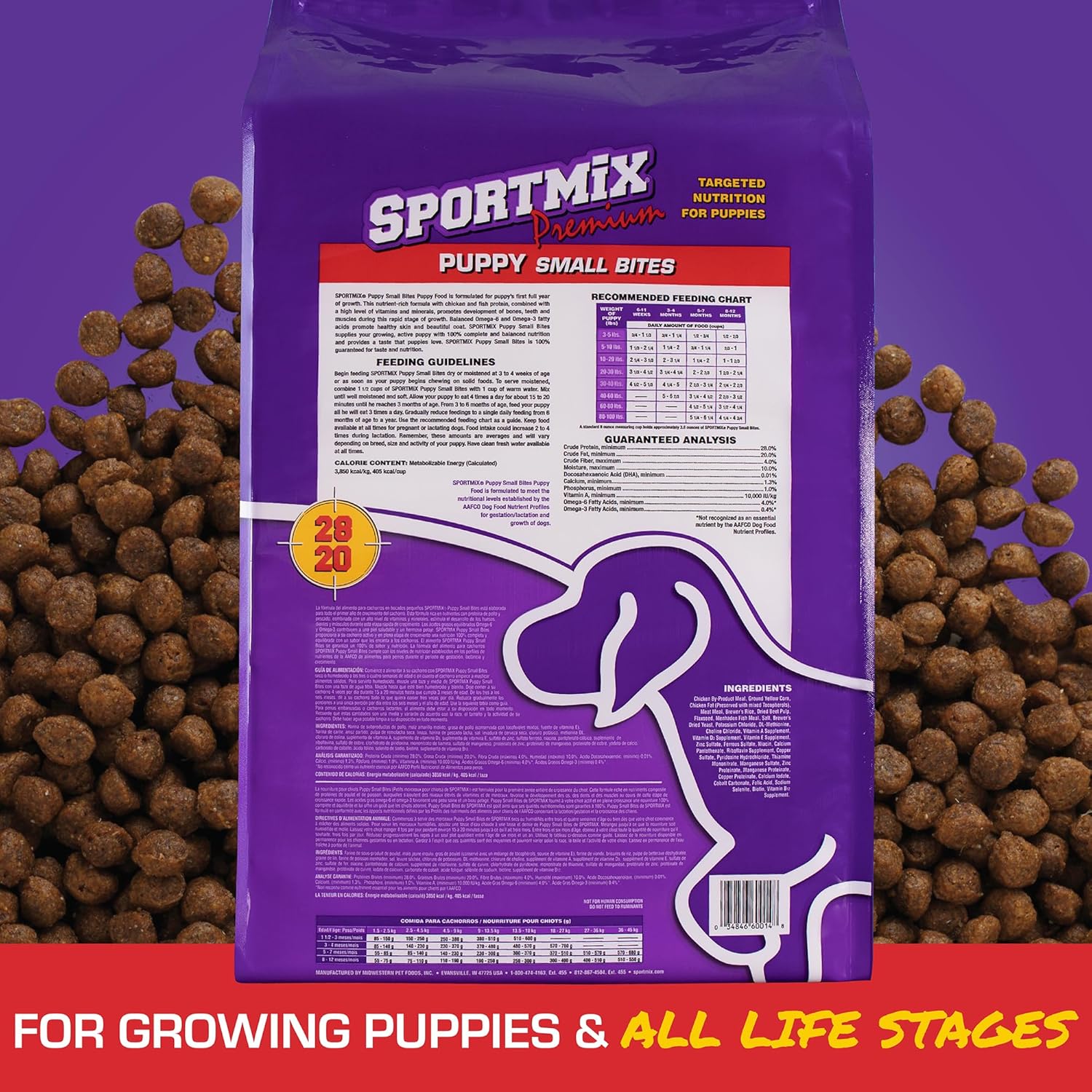Sportmix Puppy Small Bites Dry Puppy Food, 33 Lb. - Image 3