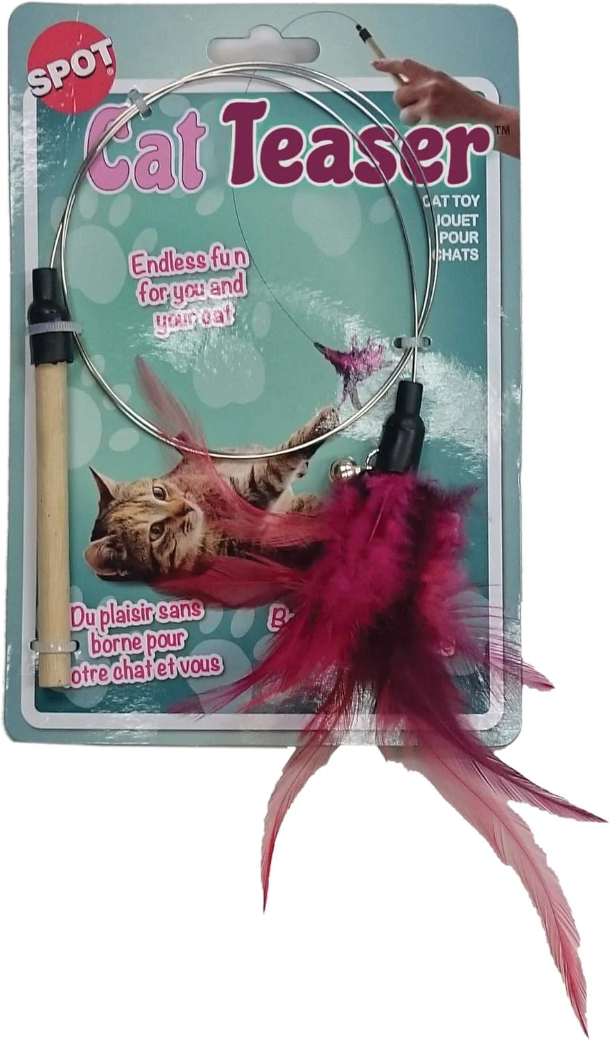 SPOT Ethical Pets Teaser Wand Cat Toy, 44", Assorted, Model Number: 52058 - Image 2