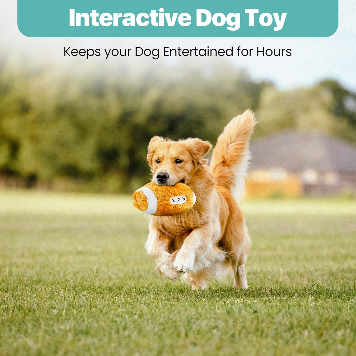 SPOT Plush Football Dog Toy with Squeaker | Soft, Plush Fabric Football Squeak Toy for Small and Large Dog Breeds | Fetch Toy for Throwing and Chasing | 4.5" - Image 8