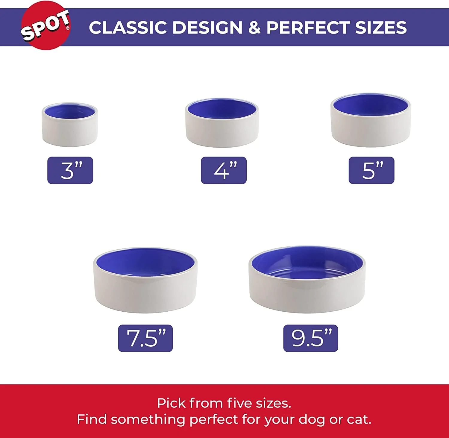 SPOT Standard Crock Dish for Small Animals - Food/Water Bowl for Small Pets, Round Ceramic Bowl with High Walls, Ideal for Birds, Small Cats, Dishwasher Safe - 4 inch, 1 Cup (8oz) - Image 6