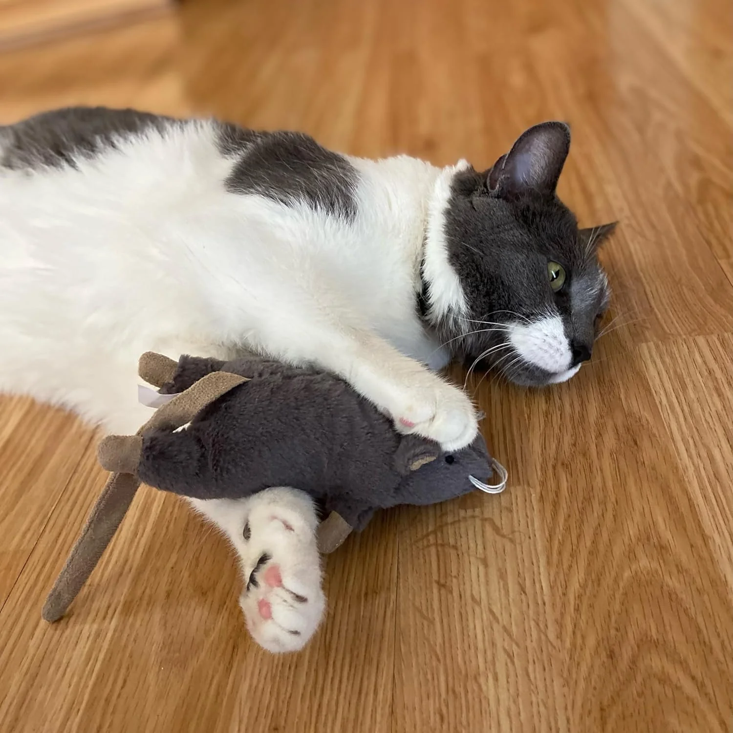 SPOT Big Mouse Bertha with Catnip - Lifelike Cat Toy, Fuzzy Mice with Catnip and Crinkle Sound, Large Size for Cuddling, Chasing, Playing - 7in Plush Toys, Assorted Colors - Image 6
