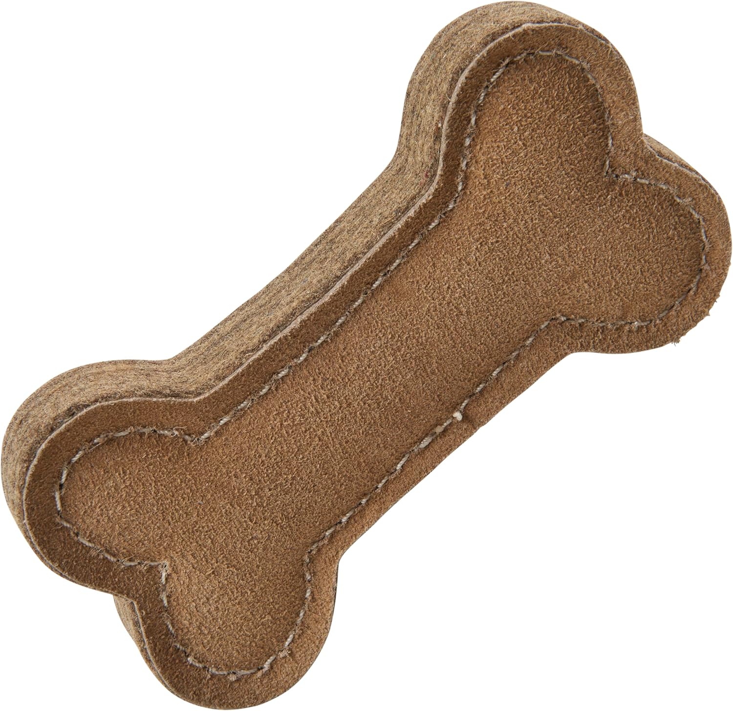 SPOT Dura-Fused Chunkies- Bone - All Natural Leather and Felt Dog Toy- Durable, Long Lasting, Extra Thick Dog Chew Toy for Aggressive Chewers, Great for Adult Dogs and Teething Puppies, 6in - Image 2