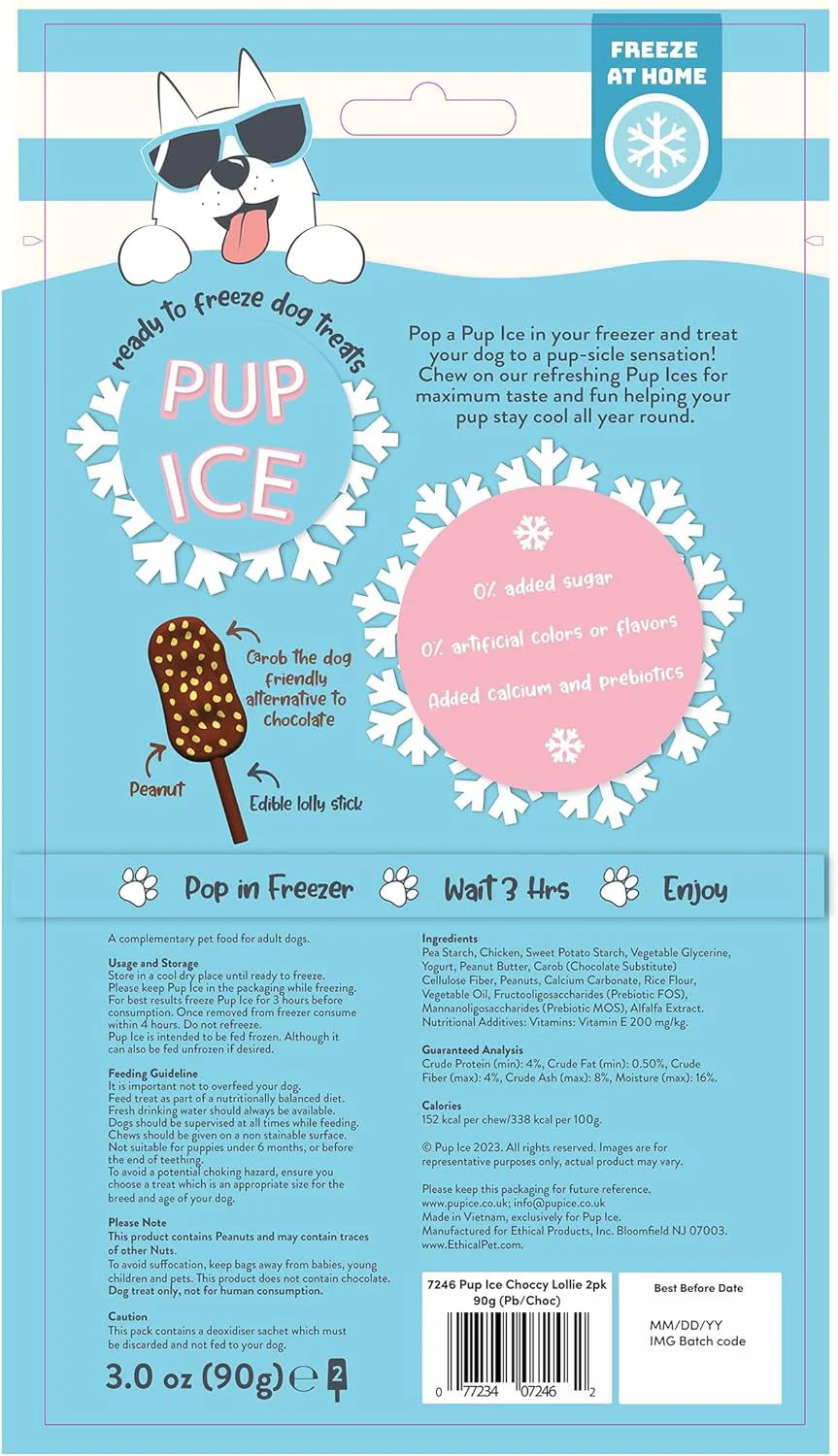 SPOT Pup Ice- Ready to Freeze at Home Dog Treats-Edible Chews for Medium Breed Dogs & Puppies with Real Chicken to Keep Your Pup Cool Year Round - Image 3