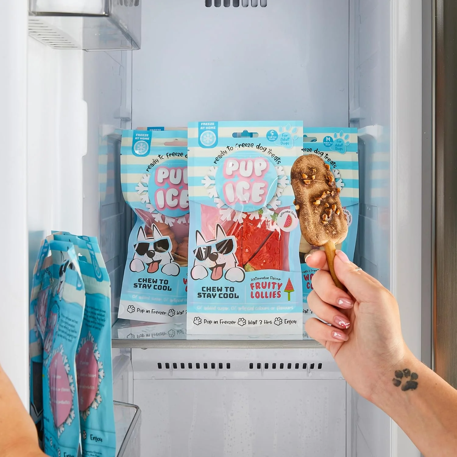 SPOT Pup Ice- Ready to Freeze at Home Dog Treats-Edible Chews for Medium Breed Dogs & Puppies with Real Chicken to Keep Your Pup Cool Year Round - Image 4