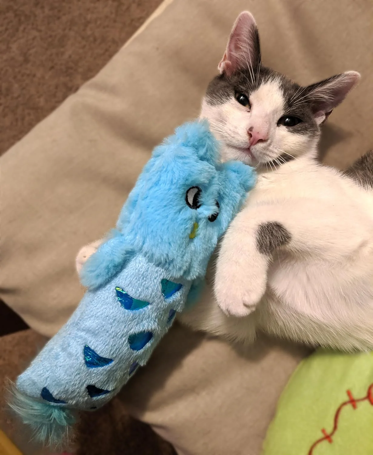 SPOT Hug'n Kick Shimmer Glimmer Cat Toy with Catnip Assorted Figures - Image 3