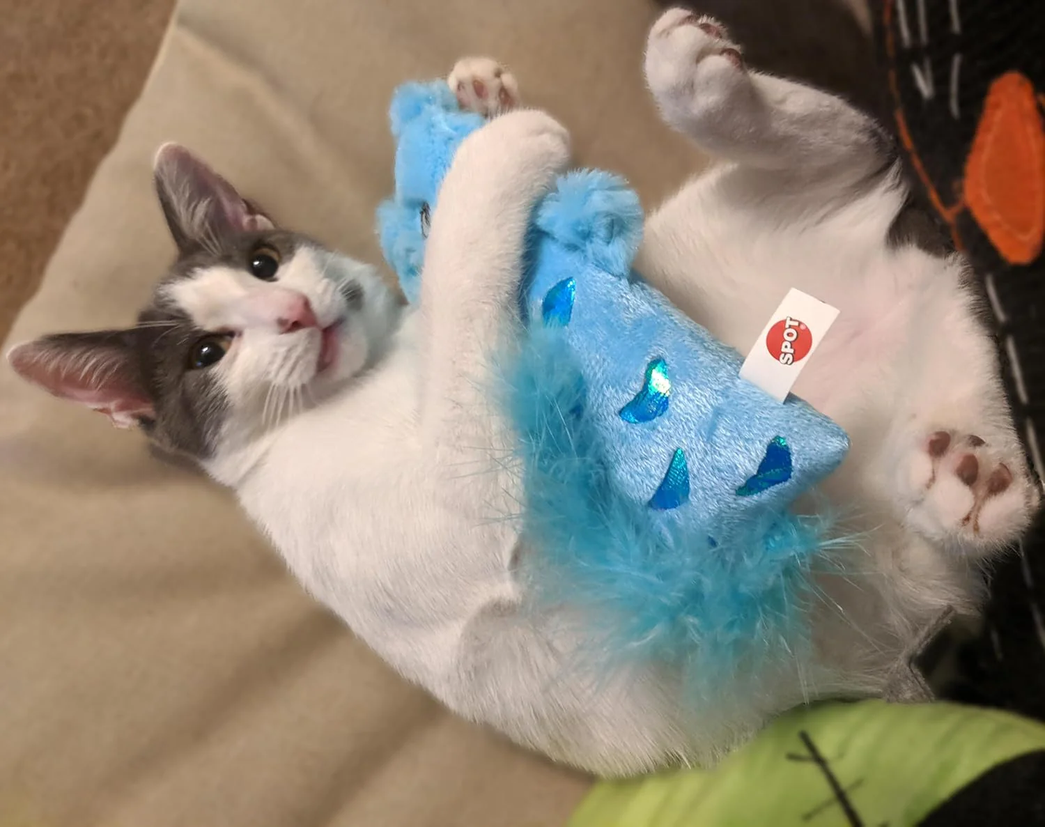 SPOT Hug'n Kick Shimmer Glimmer Cat Toy with Catnip Assorted Figures - Image 4