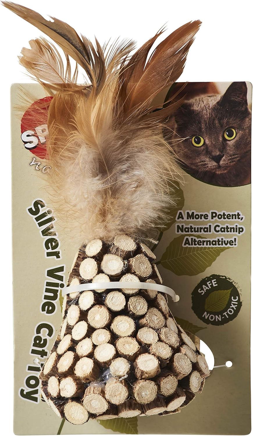 SPOT Naturals/Silver Vine/Cat Toy/Assorted Figures/Chunky
