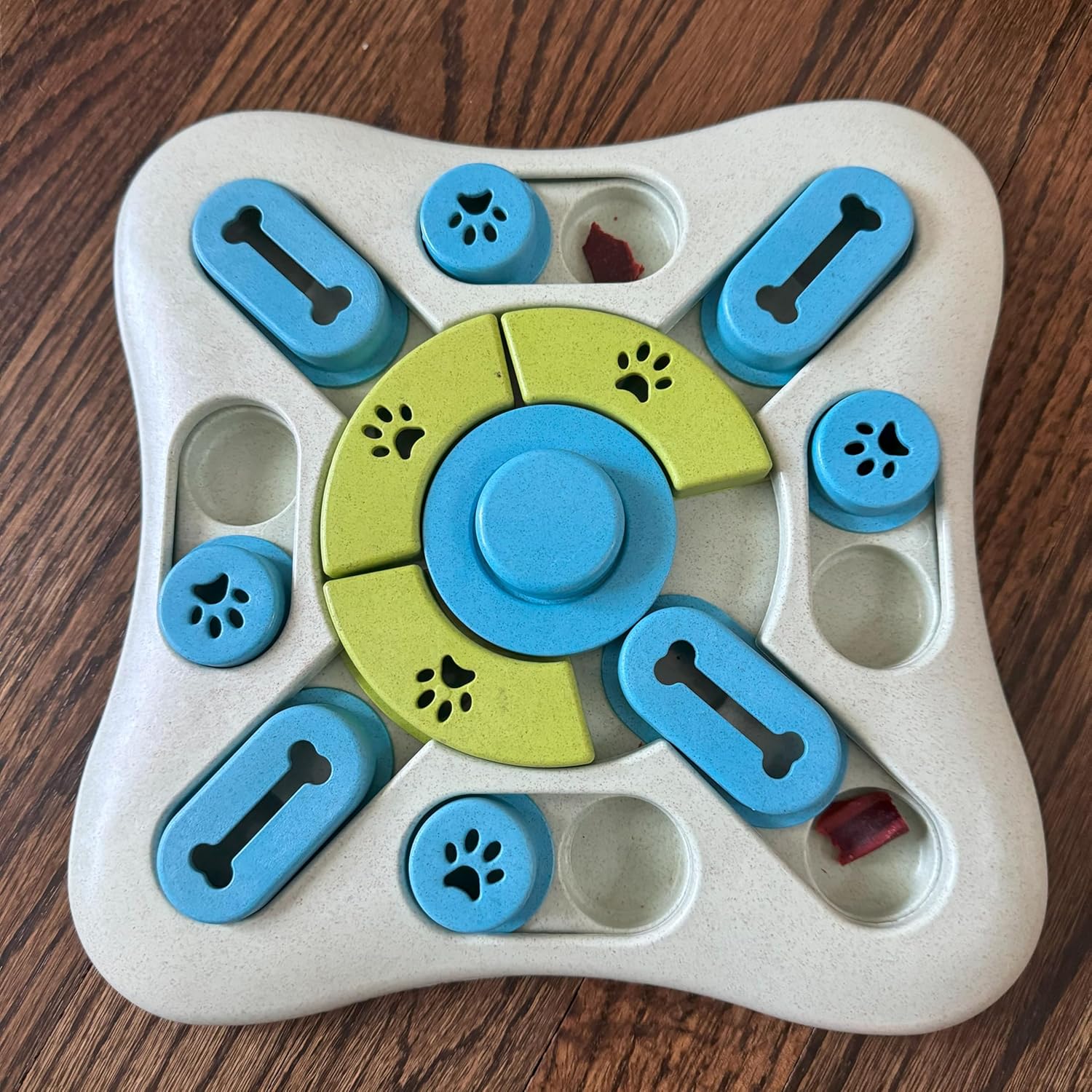 SPOT Seek A Treat Slide' N Turn Puzzle -Interactive Dog Puzzle Toy for Small, Medium & Large Smart Dogs and Cats, Squeaky, Enrichment and Mentally Stimulating Toy for Training and Boredom Buster - Image 7