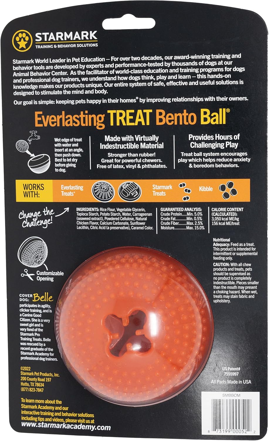 Starmark Everlasting Treat Bento Ball Tough Dog Chew Toy - Image 3