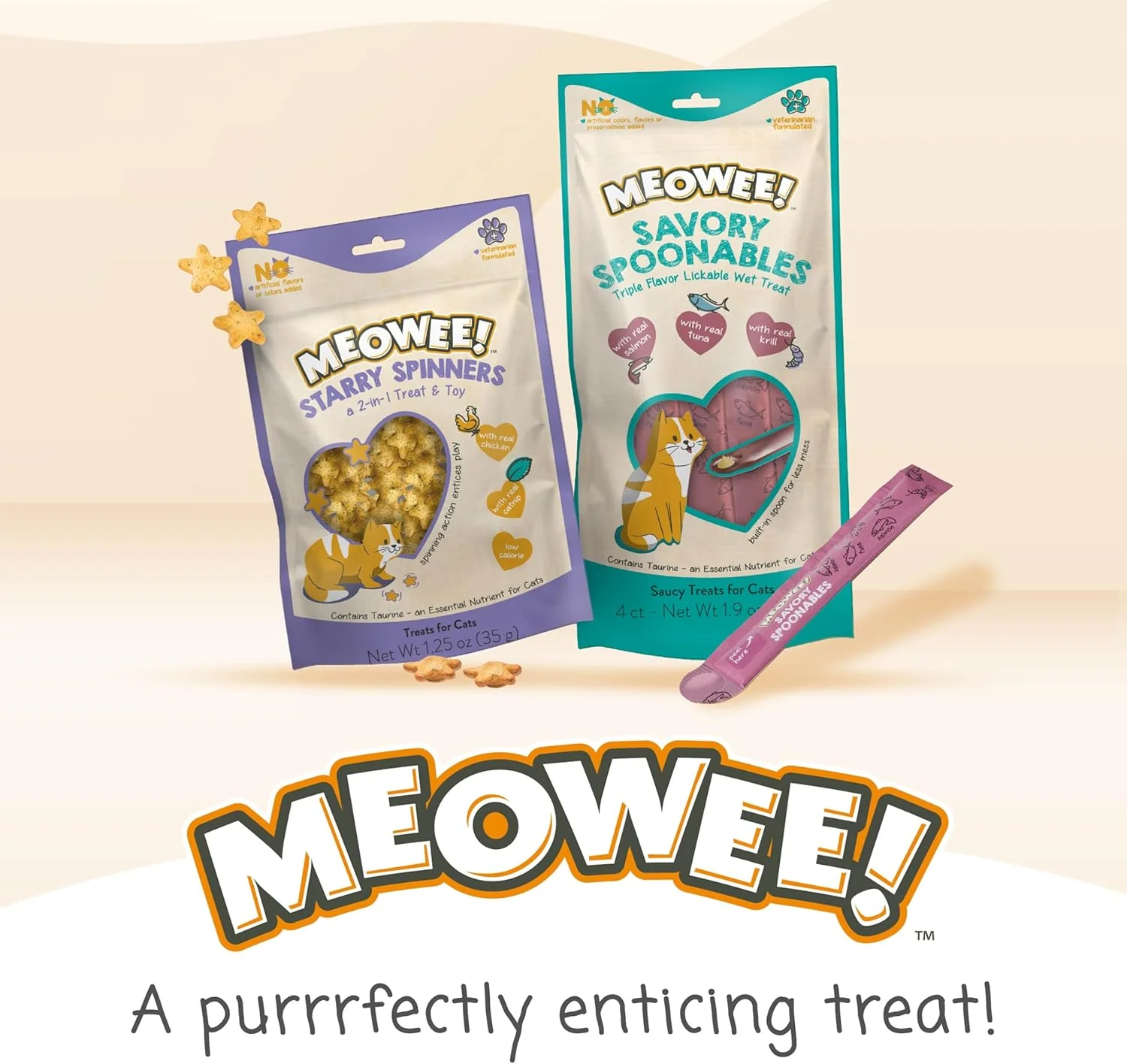 Starry Spinners Cat Treat, 2-in-1 Treat & Toy Made with Real Chicken, Chicken Liver & Catnip, Encourages Playfulness & Low Calorie - Image 7