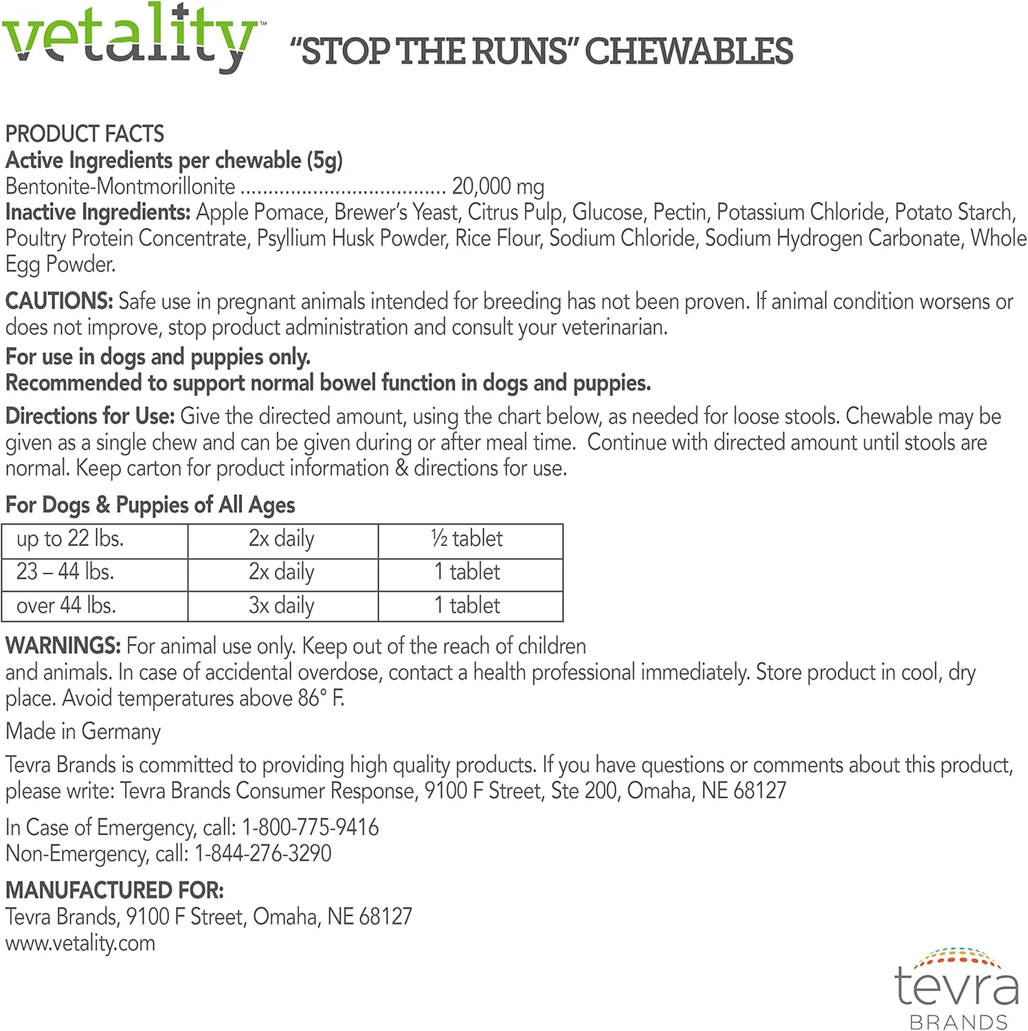 Stop The Runs | Dog Anti Diarrhea Medicine | 6 Count Chewable | Chicken Flavor - Image 5