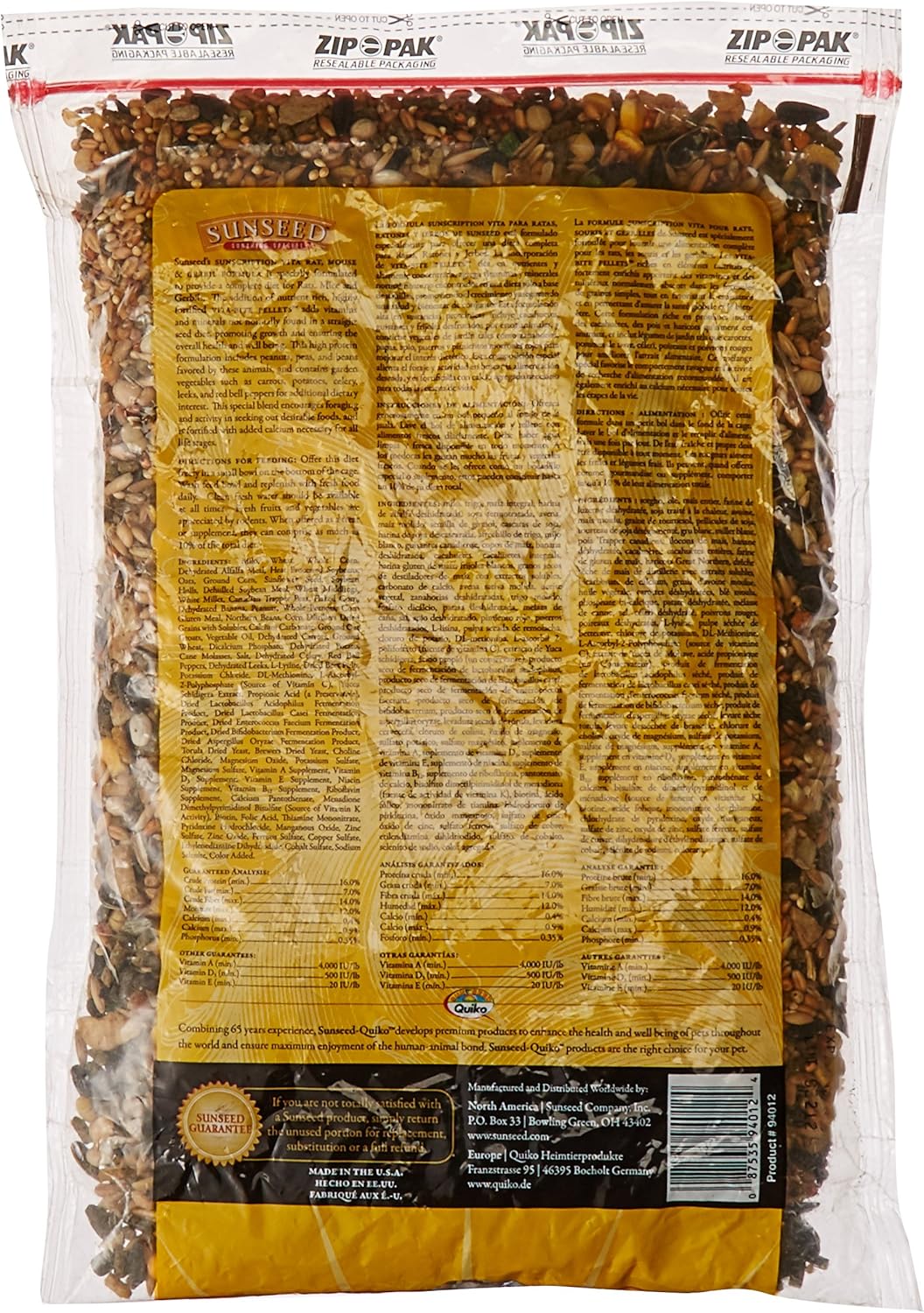Sun Seed Company Vita Daily Diet Rat/Mouse Food - Image 3