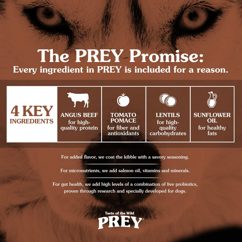 Taste Of The Wild Grain Free Prey Limited Ingredient Angus Beef Dry Dog Food - Image 7