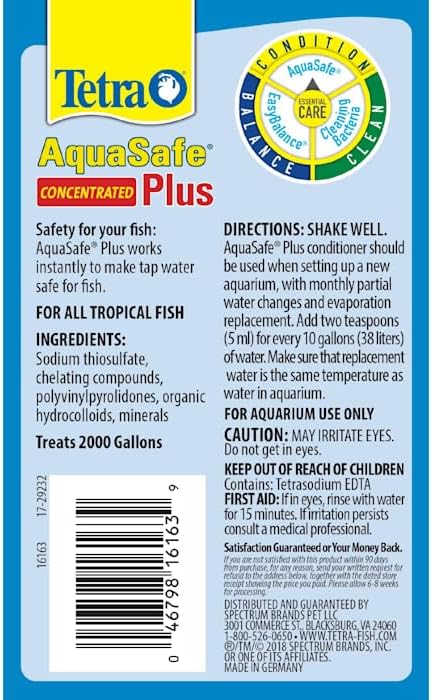 Tetra AquaSafe Plus, Aquarium Water Conditioner And Dechlorinator - Image 3