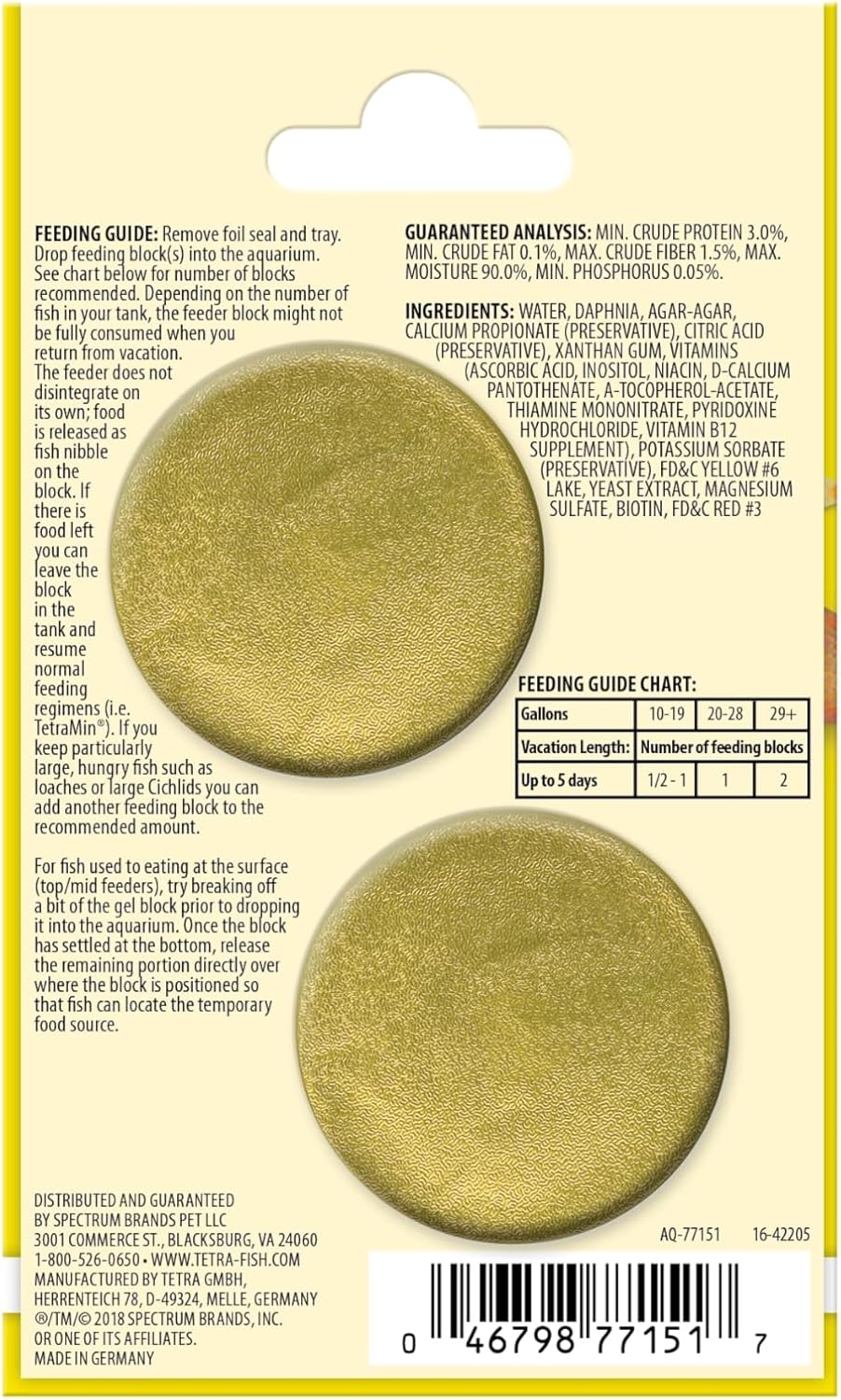 Tetra Weekend and Vacation Feeder Slow-Release Fish Food for Tropical Fish(Pack of 1) ( Packaging may vary ) - Image 2