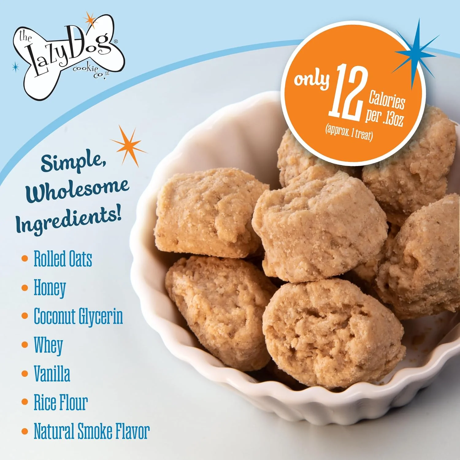 The Lazy Dog Cookie Co. Soft Dog Treats, Mutt Mallows, for Small, Medium and Large Dogs, Wheat-Free, Baked in The USA, 5 oz. (Pack of 1) - Image 2