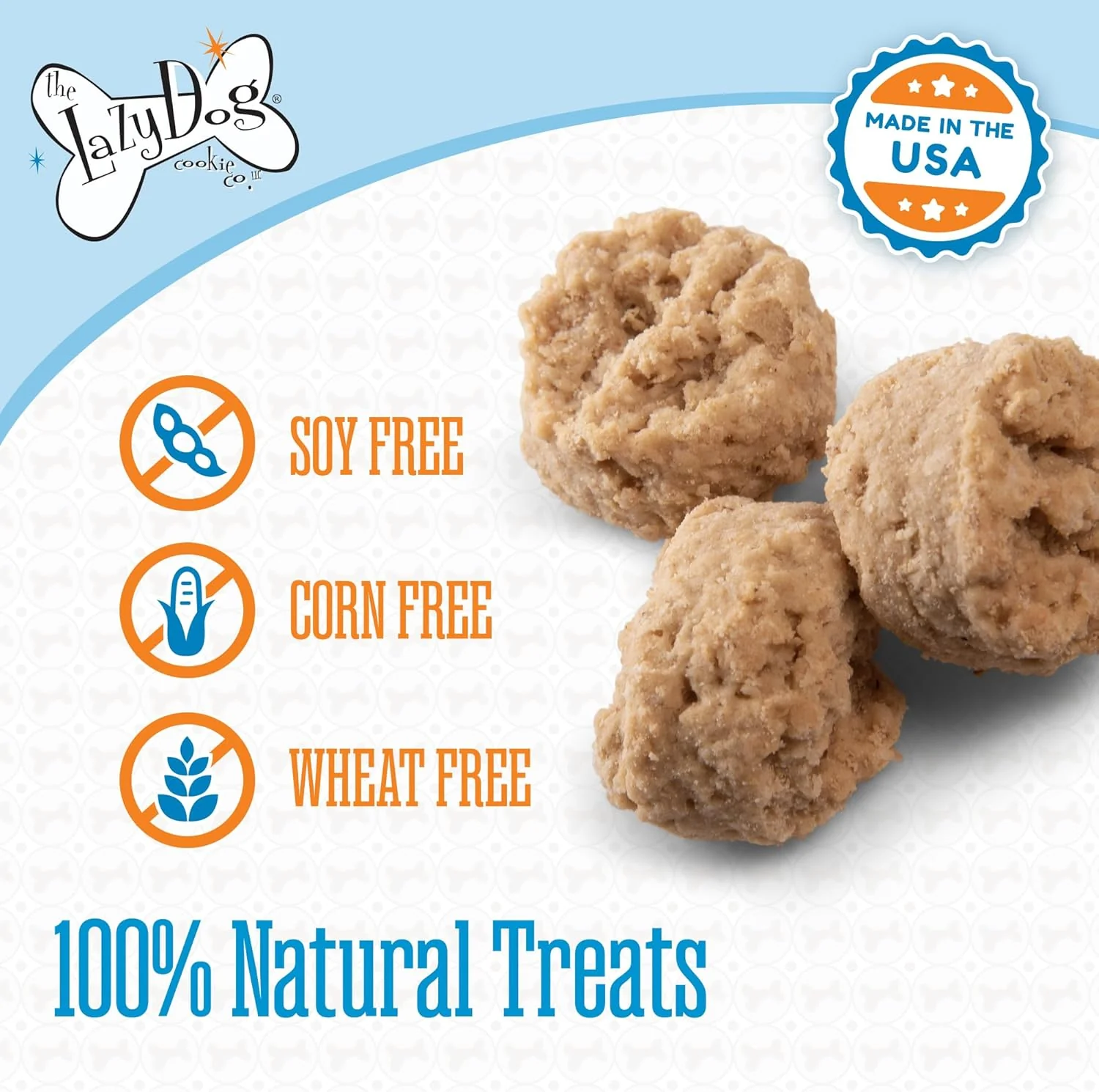 The Lazy Dog Cookie Co. Soft Dog Treats, Mutt Mallows, for Small, Medium and Large Dogs, Wheat-Free, Baked in The USA, 5 oz. (Pack of 1) - Image 3