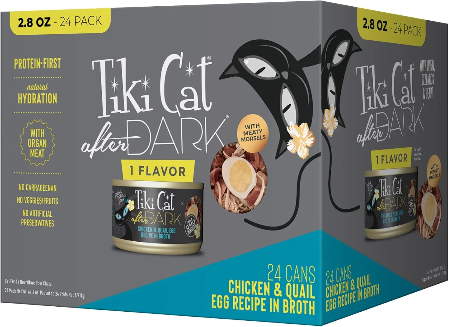Tiki Cat After Dark, Chicken & Quail Egg, High-Protein and 100% Non-GMO Ingredients, Wet Cat Food for Adult Cats - Image 9