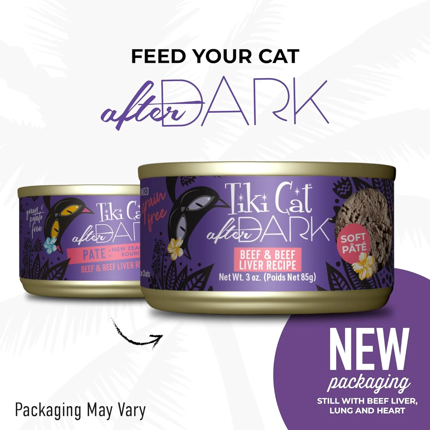 Tiki Cat After Dark Pâté, Beef & Beef Liver, High-Protein and 100% Non-GMO Ingredients, Wet Cat Food for Adult Cats - Image 4